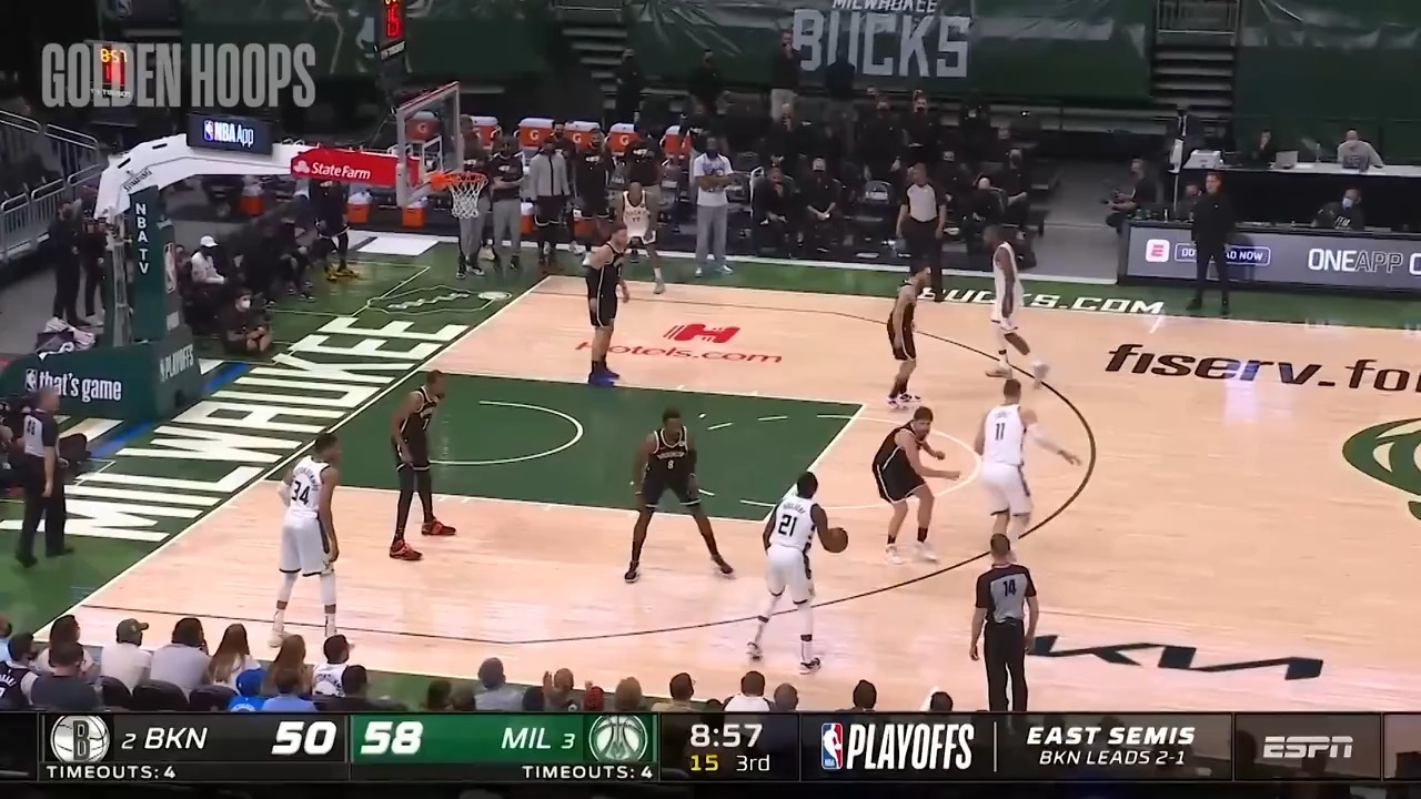 篮网力克雄鹿，取得八连胜